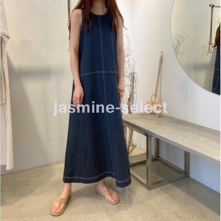 限定販売 ワンピース デニムワンピース レディース ロングワンピース 夏 おしゃれ ノースリーブ ゆったり 爽やか 着痩せ 可愛い 体型カバー 30代40代 Praxisfrauendorf De