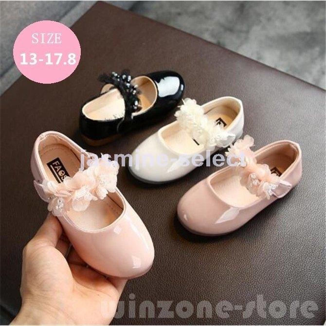 史上最も激安 フォーマル靴女の子ガールズドレスシューズキッズ花キラキラプリンセスシューズ可愛い子供靴結婚式ピアノ発表会入学式13 17 5