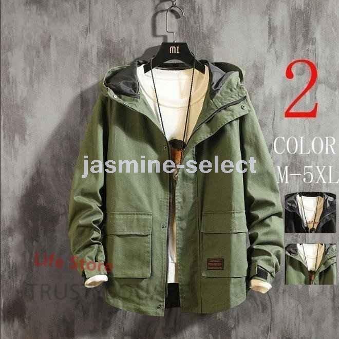 ファッション 特上美品 ショートモッズコートメンズミリタリージャケットミドル丈フード付きジャケット秋冬春アウタージャンパー防風春のジャケット Yubhugbsfb Shahjahanmosque Org Uk