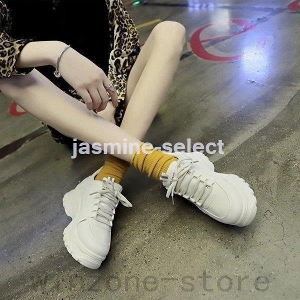 ファッション レア 厚底スニーカー レディース シューズ ダット カジュアル 白 ベージュ 靴 シンプル スニーカー 履きやすい Owbutgi92r Www Sakphotography Com