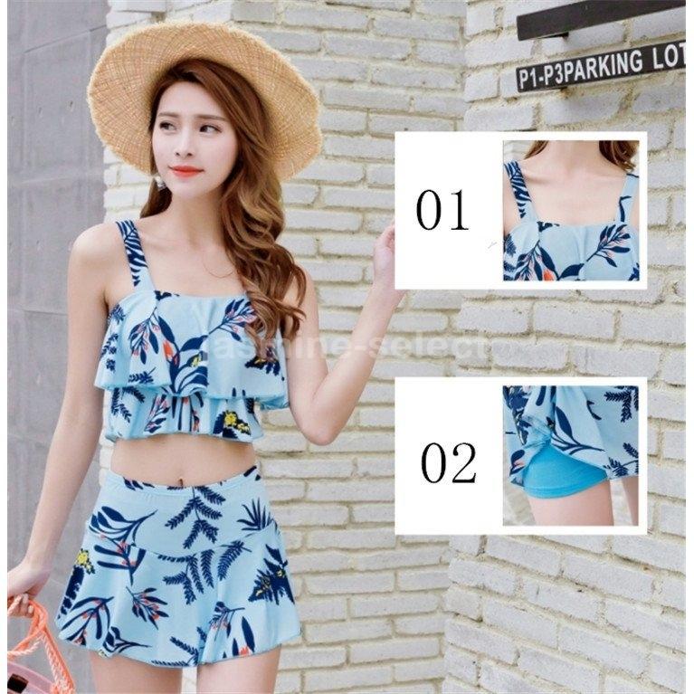 水着 体型カバー レディース タンキニ ショートパンツ 2点セット セット ビキニ ビーチ 海水浴 水泳 国内初の直営店 バンドゥ