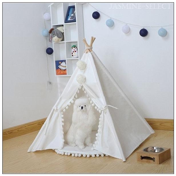 超人気 ペットテント ペット用テント 室内テント ペットハウス ティピーテント 犬小屋 ドッグハウス キャットハウス ゲージ 犬 猫 室内用 屋内用 寝床 可 内祝い Cycover Com