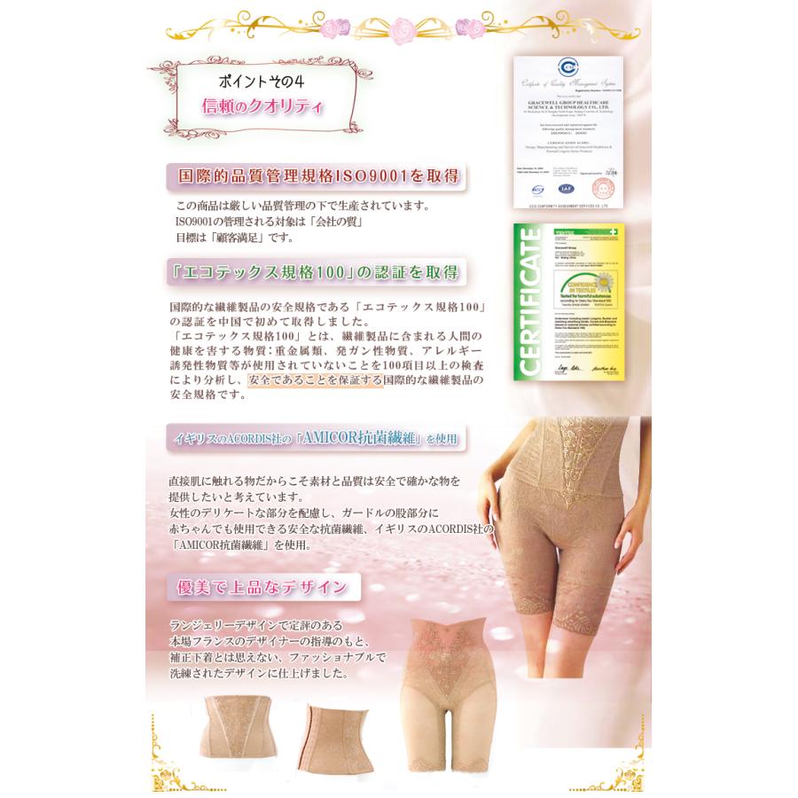 グレースウェル ロング ガードル 補正下着 遠赤外線 磁気パワーで 体の