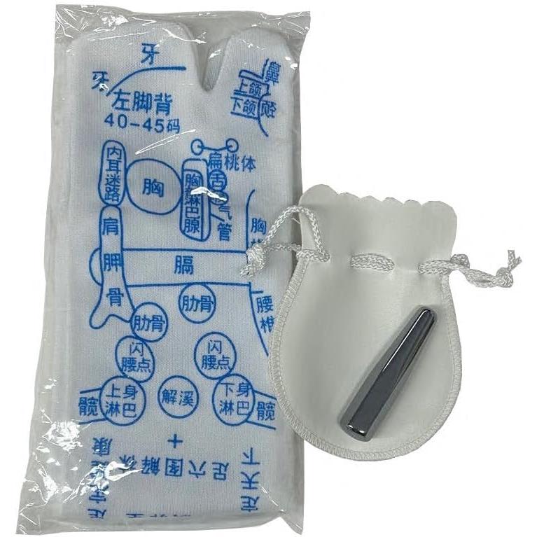 【特別セール】 足つぼe太郎 テラヘルツ 足裏刺激器 テラヘルツ足つぼスティック 足つぼ靴下付き : ジャスミンYahoo