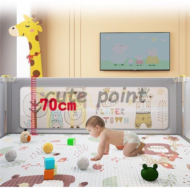 ベビーサークル 大型 ベビーフェンス おしゃれ 扉ロック 安全の高さ マットなし 育児ベビーサークル 底に吸盤付き 赤ちゃん 垂直・片側昇降可能 柵 安全 