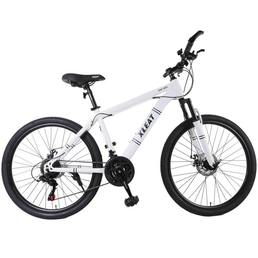 マウンテンバイク 26インチ シマノ製 21段変速 ライト スタンド付 MTB