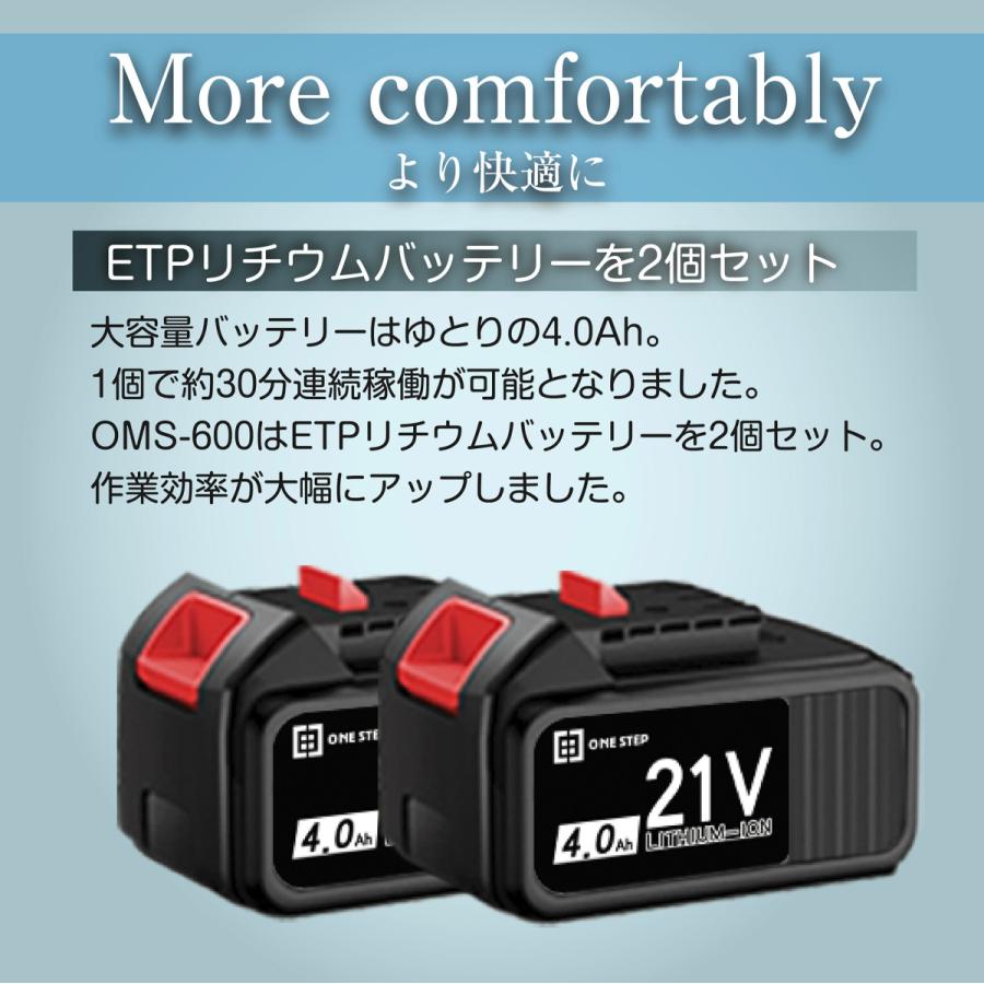 ONE STEP 電動インパクトレンチ600N・m タイヤ交換 21V 4.0AH バッテリー 2個 充電式 電気ドリル 電気ドライバー コードレス１台3役 最大トルク600N・m｜jasperwa｜14