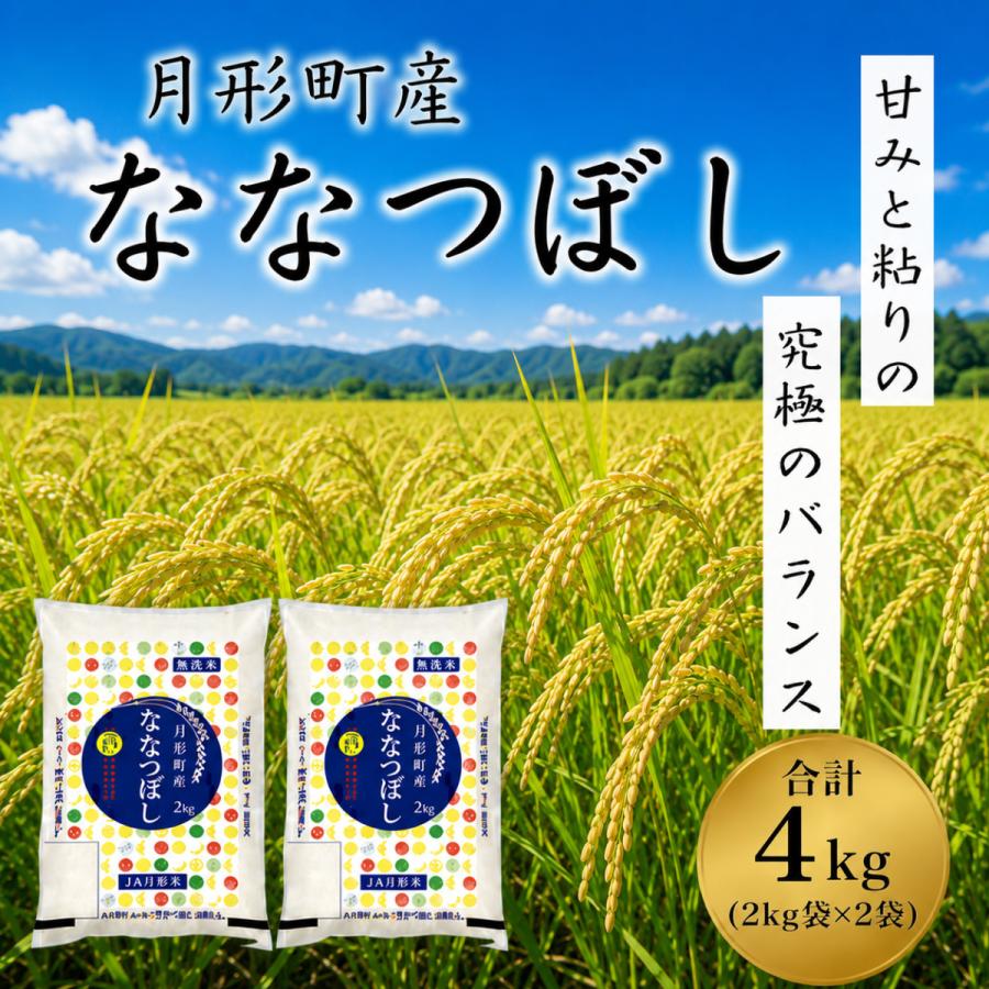 ななつぼし ななつぼし無洗米2kg×2袋 7年産 北海道産 1等米 特A 無洗米約27kg+2kg