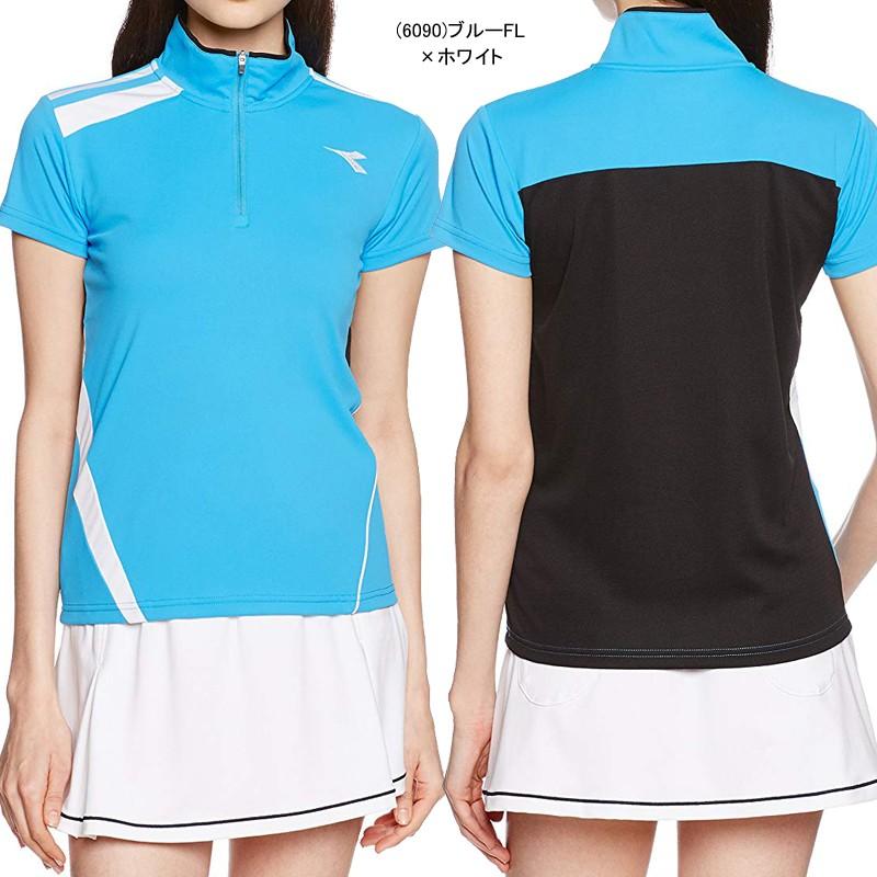 日本限定 DIADORA ディアドラ テニスウェア ゲームシャツ DTL7343 レディス Ｔシャツ ウエア