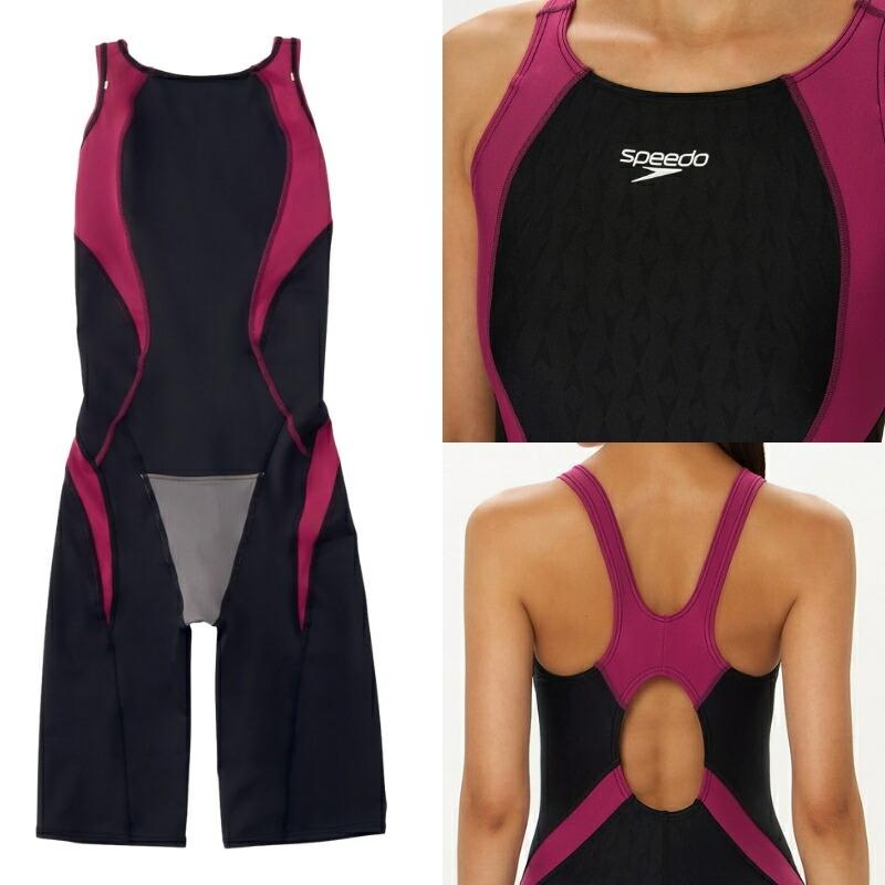 SPEEDO スピード 水泳 スイム スイミング レディース競泳水着 レーシング公式大会 レディース WORLD AQUATICS承認 ミニオープンバックニースキン SCW12604F_5