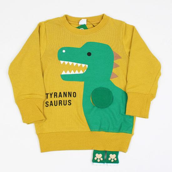 CHEEK ROOM（チークルーム） トレーナー スウェット 長袖 恐竜