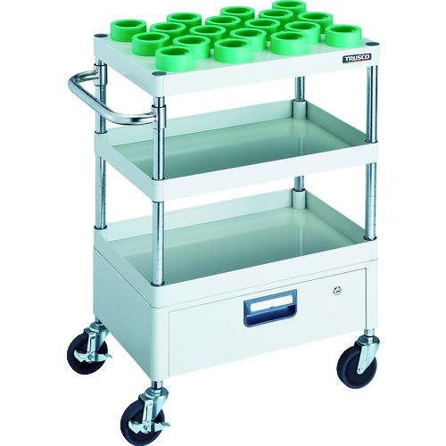 (送料別途)(直送品)TRUSCO ツールワゴン フェニックスワゴン 600X400 1段引出付 HSK63A ホワイト PEW-TL962EV-W