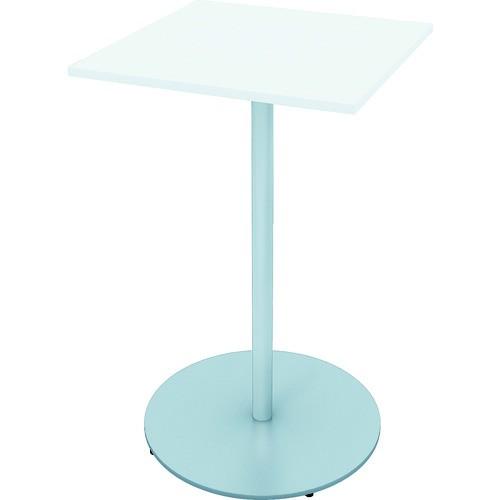 (運賃見積り)(直送品)イトーキ ハイテーブル(角型) 600×600×1000 天板色ホワイト 支柱シルバーメタリック TRA-066HH-Z5W9