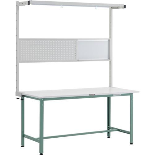 (送料別途)(直送品)TRUSCO AE型作業台 W1500XD750 ツールハンガーフルセット付 グリーン色 AE-1500THFS