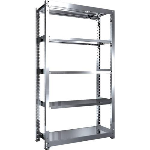 (送料別途)(直送品)TRUSCO ステンレス製中量ボルトレス棚 SM3型 W1200×D471×H2100 5段 単体 SM3-7455