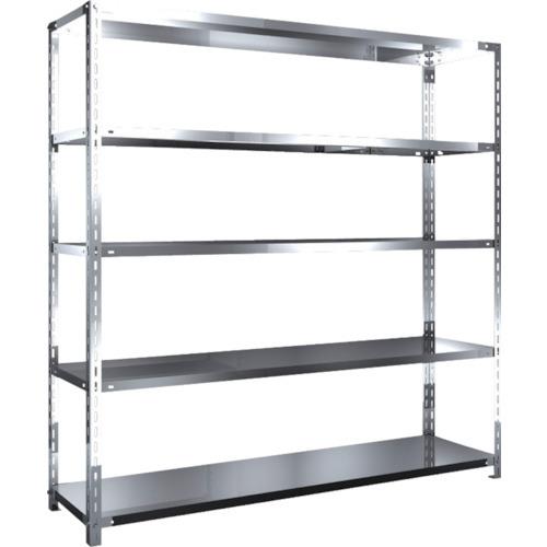 (送料別途)(直送品)TRUSCO ステンレス棚 SUS430製軽量棚 1800XD450XH1800 天地5段 SU4-6645