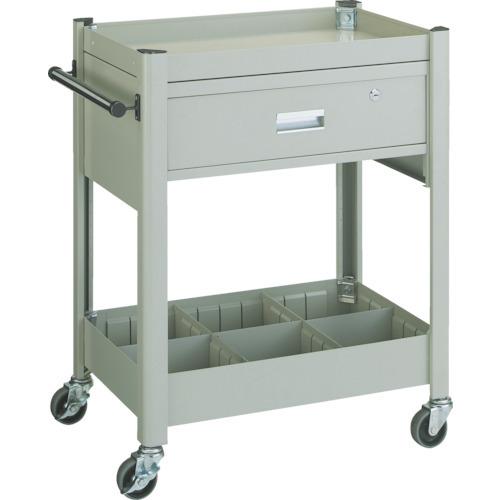 (運賃見積り)(直送品)TRUSCO コンビネーションワゴン 643X427 1段引出・仕切板付 TCW-81BD