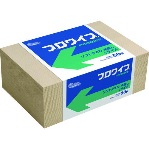 (送料別途)(直送品)エリエール プロワイプソフトタオル未晒帯どめLサイズ50枚 703524