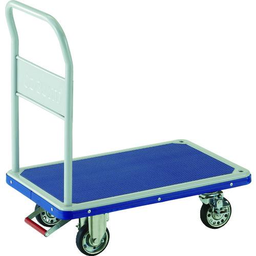 (運賃見積り)(直送品)TRUSCO プレス製台車 ドンキーカート 固定式810×510 ピン式4輪ストッパー付 202NJKB4