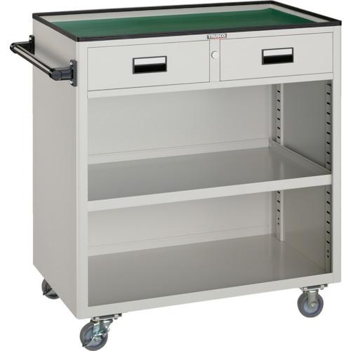 (送料別途)(直送品)TRUSCO ツールワゴン 800X500XH880 引出・幕板付 ホワイト NTS-404N-W