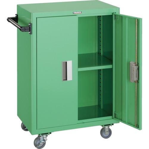 (送料別途)(直送品)TRUSCO ツールワゴン 600X400XH880 扉付 ヤンググリーン NTS-501N-YG