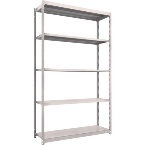 (送料別途)(直送品)TRUSCO スチールラック M1.5型軽中量棚 1460X445X2400 5段単体 ネオグレー M1.5-8545:NG