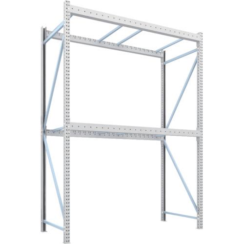 (運賃見積り)(直送品)TRUSCO パレットラック2トン用2500X1100XH3500 2段 単体 2D-35L25-11-2