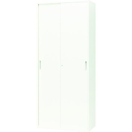 (運賃見積り)(直送品)ナイキ スチール引違い書庫 2枚扉 899×450×2100 ホワイト CW-0921H-WW