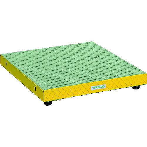 (直送品)TRUSCO 低床用縞鋼板ステップ 600X600XH90~120 UFS-0660S