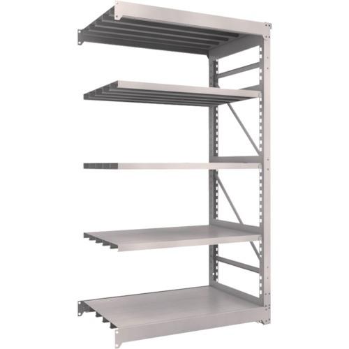 (送料別途)(直送品)TRUSCO スチールラック M10型重量棚 1200X760XH2100 5段 連結 ネオグレー M10-7475B:NG