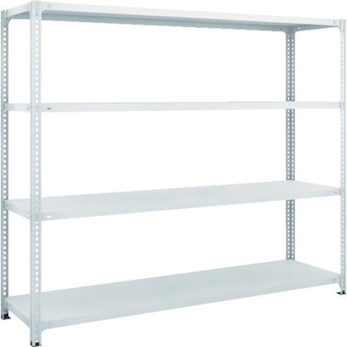 (送料別途)(直送品)TRUSCO スチールラック SBL型抗菌塗装セミボルトレス軽量棚 W1800XD450XH1500 4段 W色 SBL-5644-W