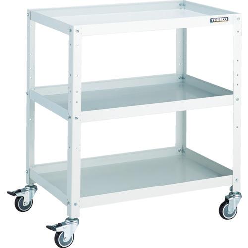 (送料別途)(直送品)TRUSCO ツールワゴン ラビットワゴン 700X450 ウレタン車輪 ホワイト RBW-873U W