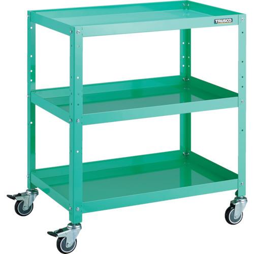 (送料別途)(直送品)TRUSCO ツールワゴン ラビットワゴン 700X450 ウレタン車輪 ヤンググリーン RBW-873U YG