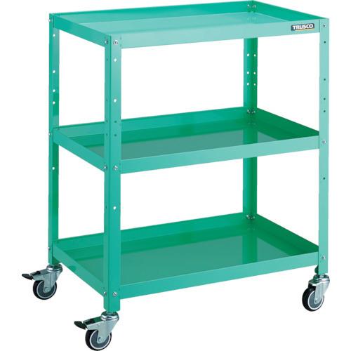 (送料別途)(直送品)TRUSCO ツールワゴン ラビットワゴン 700X450 ウレタン車輪 ヤンググリーン RBW-973U YG
