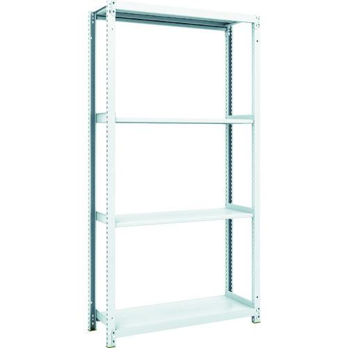 (送料別途)(直送品)TRUSCO スチールラック M1型抗菌塗装ボルトレス軽量棚900X320XH1800 4段 M1-6334