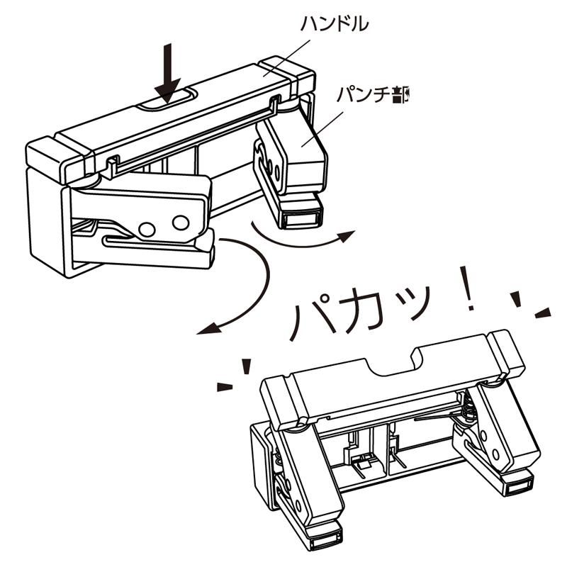 リヒトラブ コンパクトパンチ 黒 P-1040-24｜jb-tool｜03