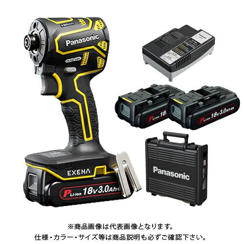 パナソニック Panasonic 18V 3.0Ahインパクトドライバー(黄) 電池