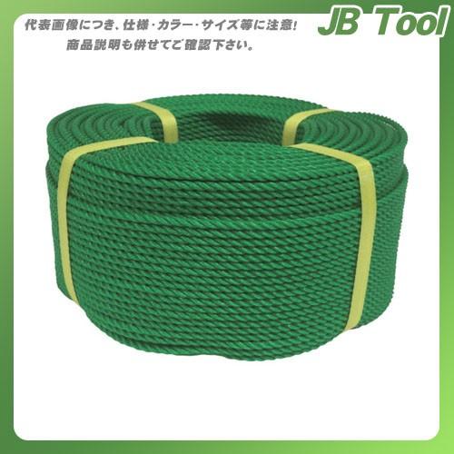 ユタカメイク ロープ PEロープ巻物 4φ×200m グリーン PE-83｜jb-tool