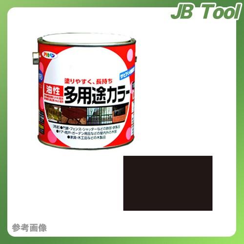 アサヒペン AP 油性多用途カラー 0.7L ツヤ消し黒｜jb-tool