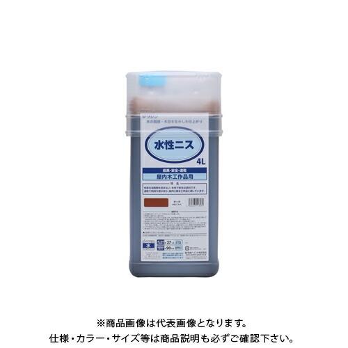 (受注生産品)和信ペイント 水性ニス チーク 4L #911303