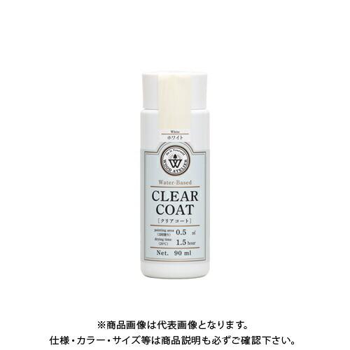 和信ペイント Wood Atelier クリアコート CC-01 ホワイト 90ml #800701｜jb-tool