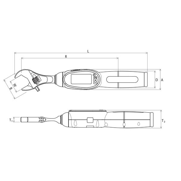 (新規取扱)KTC デジラチェ モンキヘッド 10〜50N・m GEW050-W24｜jb-tool｜02