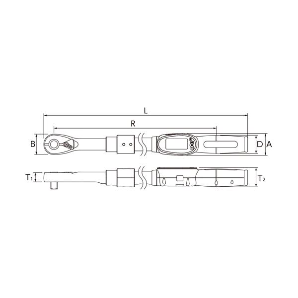 (新規取扱)KTC 12.7sq. デジラチェ 40〜200N・m GEW200-R4｜jb-tool｜02