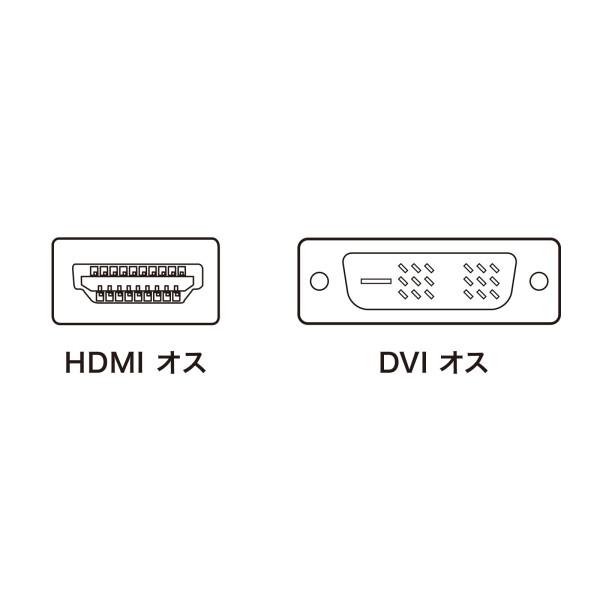 HDMI-DVIケーブル 2m KM-HD21-20K サンワサプライ SANWA｜jb-tool｜06