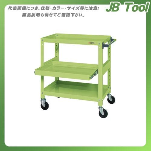 (直送品)サカエ スーパースペシャルワゴン・スライド棚付 SSW-222S