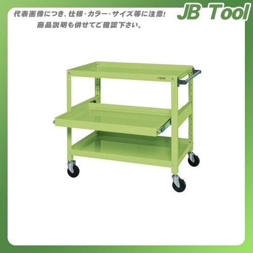 (直送品)サカエ スーパースペシャルワゴン・スライド棚付 SSW-442S