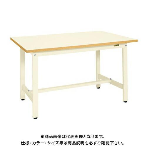 (運賃見積り)(直送品)サカエ SAKAE 軽量作業台KSタイプ(ポリエステル天板) W1200×D900×H740 アイボリー KS-129PI