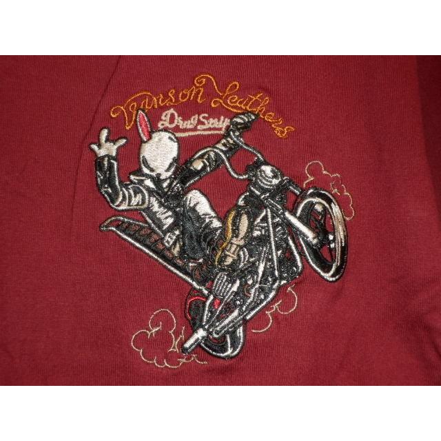 VANSON×CROWS×WORST 武装戦線 コラボ 長袖Tシャツ ロンT デスラビット