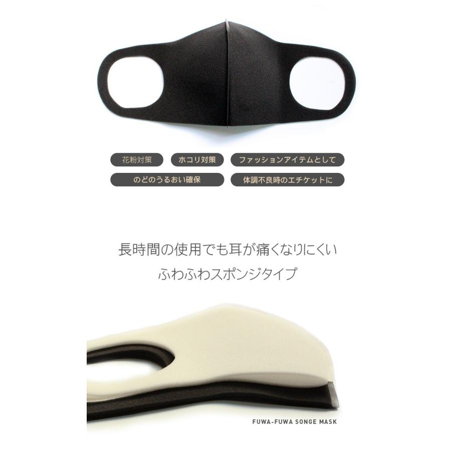4枚セット 洗えるマスク スポンジタイプ レギュラーサイズ 070 ウレタンマスク ブラック 黒マスク 立体 アイボリー 白 007gd 070 Jbii 通販 Yahoo ショッピング