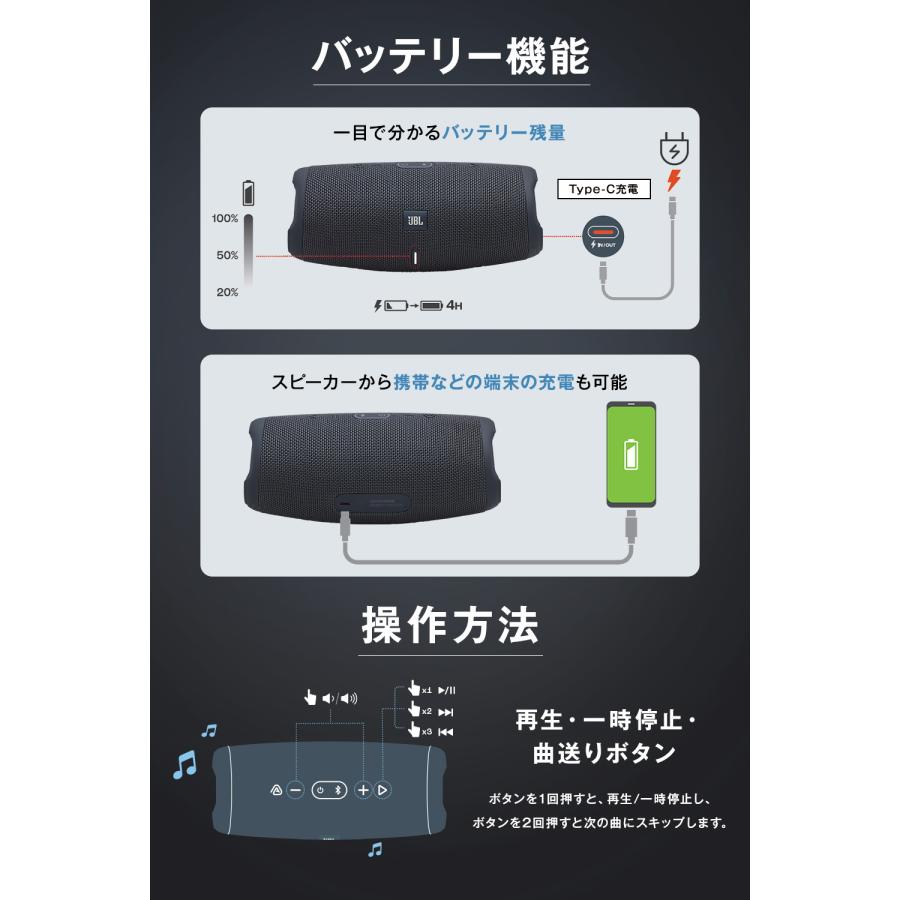 JBL（ジェイビーエル） スピーカー Bluetooth ポータブル ワイヤレス